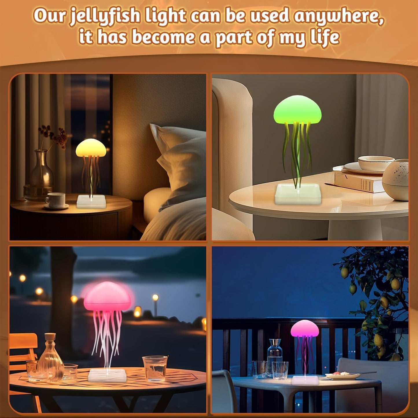 Fulfiller™ Jellyfish Light Lamp – Relax, Refresh & Transform Your Space