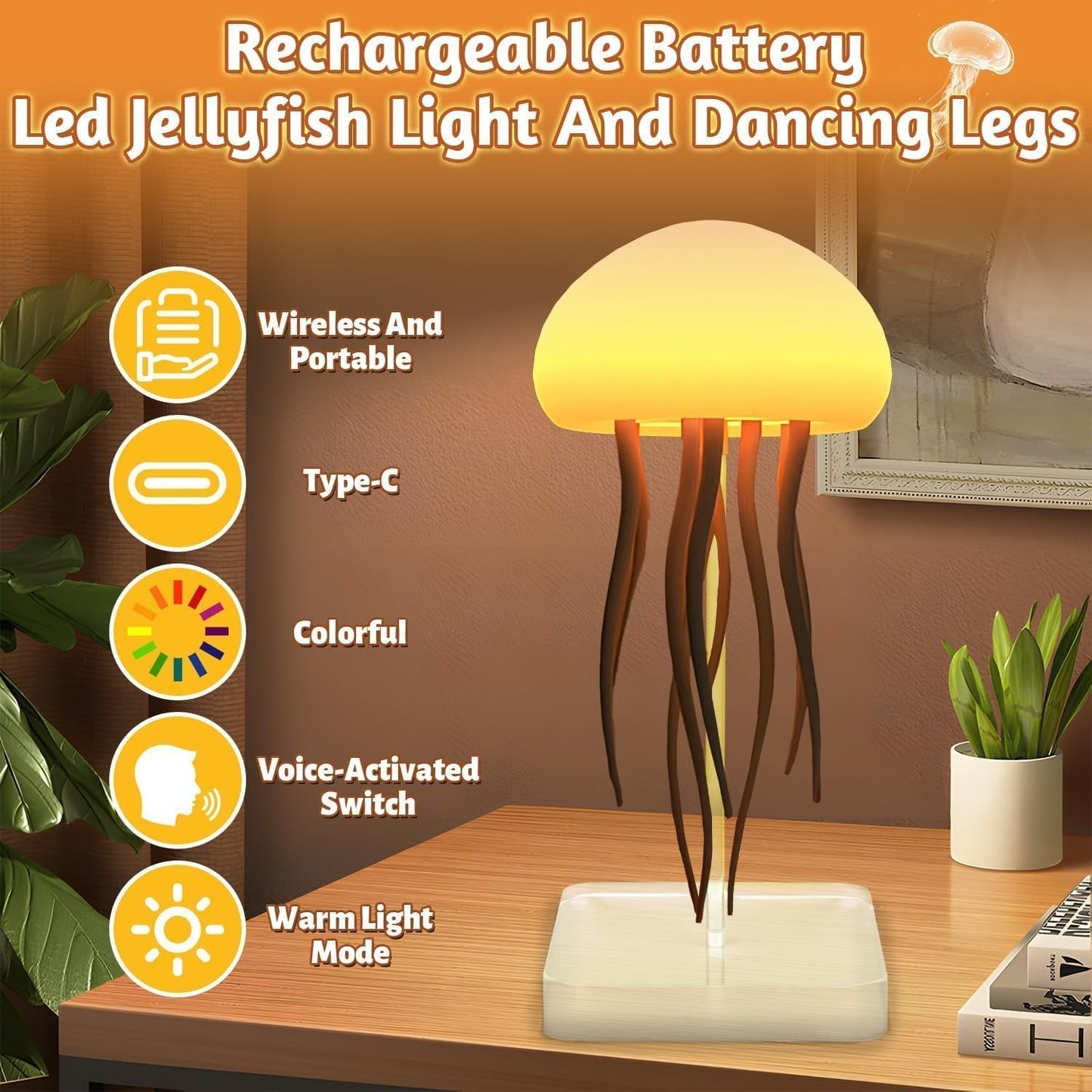 Fulfiller™ Jellyfish Light Lamp – Relax, Refresh & Transform Your Space